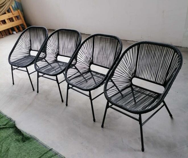 Outdoor dining chair set of 4