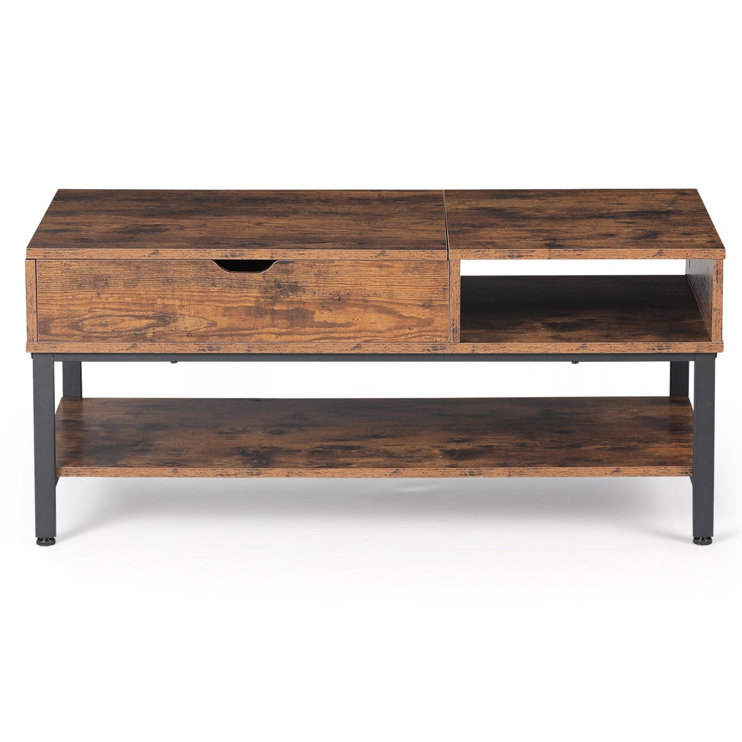 PHI VILLA Lift Top Coffee Table with Storage and Hidden Compartment for Home and Office