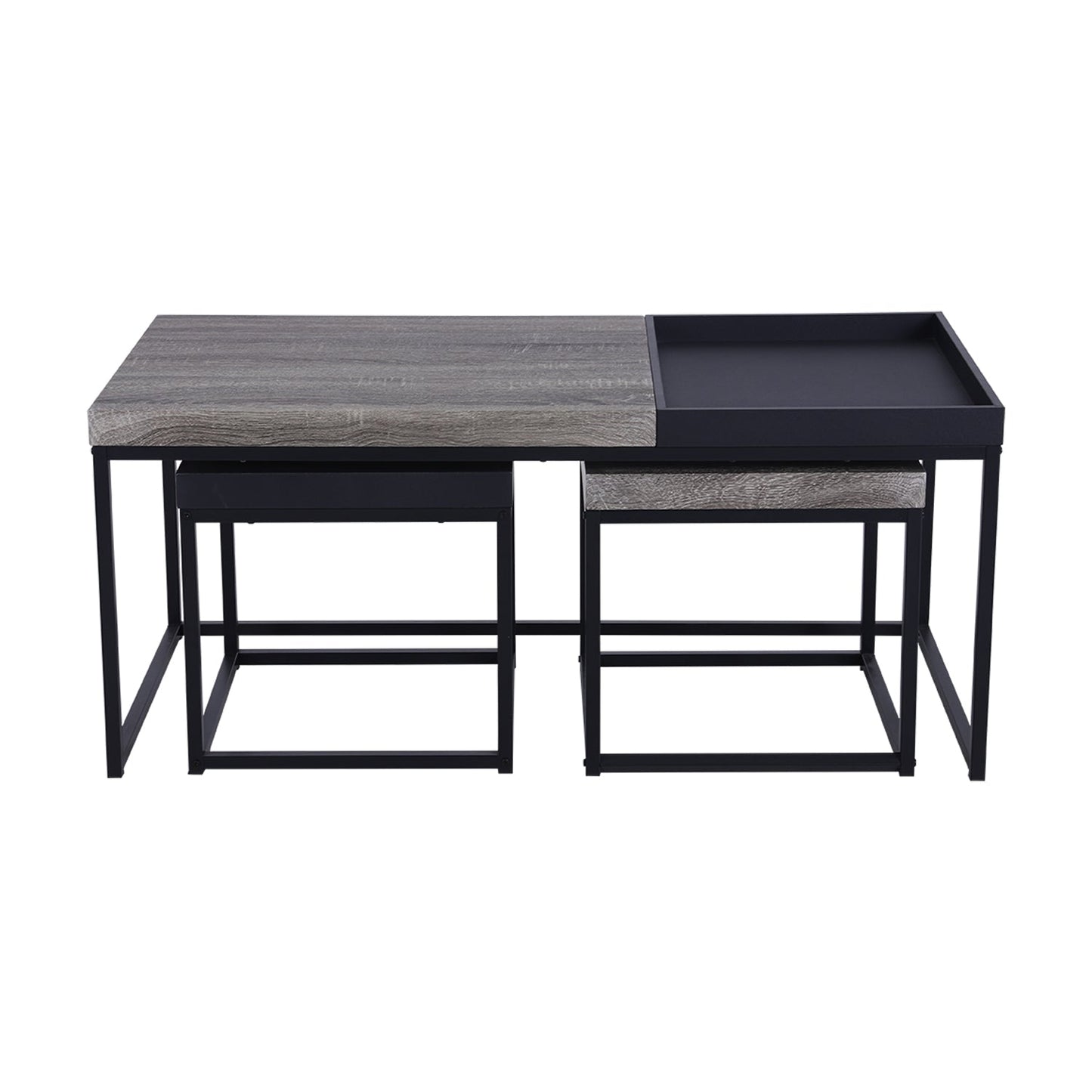 Sophia & William 3-Piece Occasional Two-color Coffee Table Set