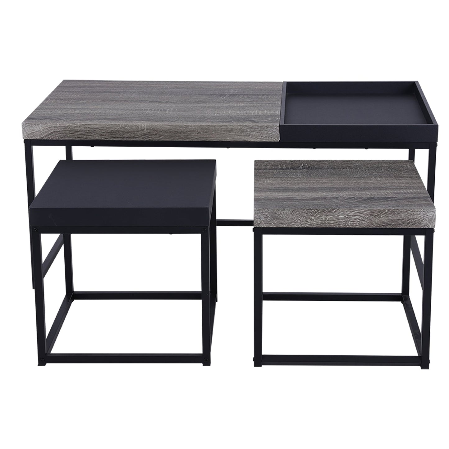 Sophia & William 3-Piece Occasional Two-color Coffee Table Set